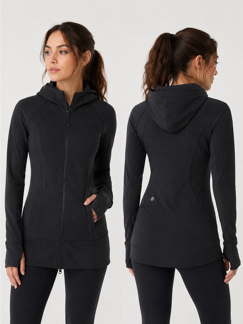 Lululemon Daily Practice Black Zip-Up
